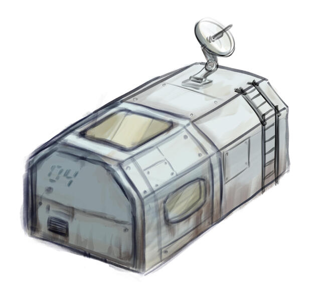 Space Cabin Exterior (Sketch)
